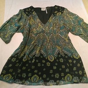 Gypsy boho style blouse size large 😍